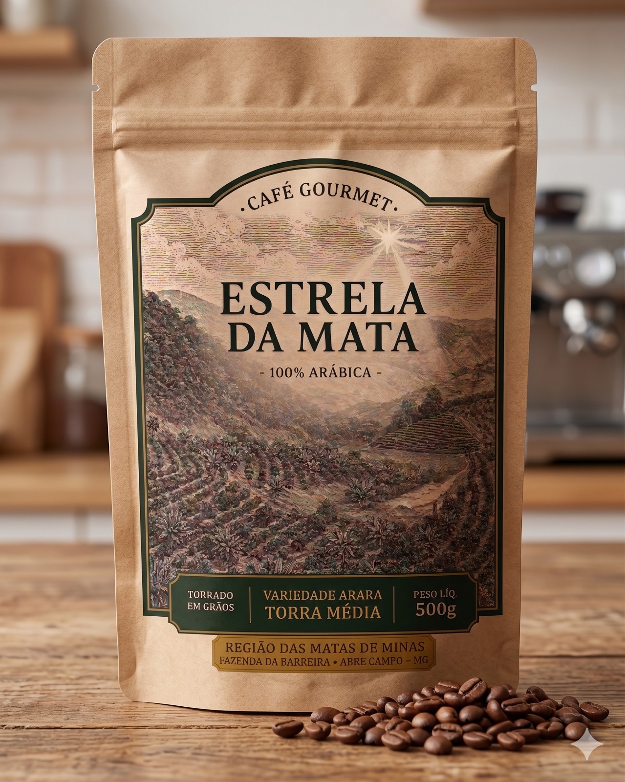 Embalagem Café Estrela da Mata 250g