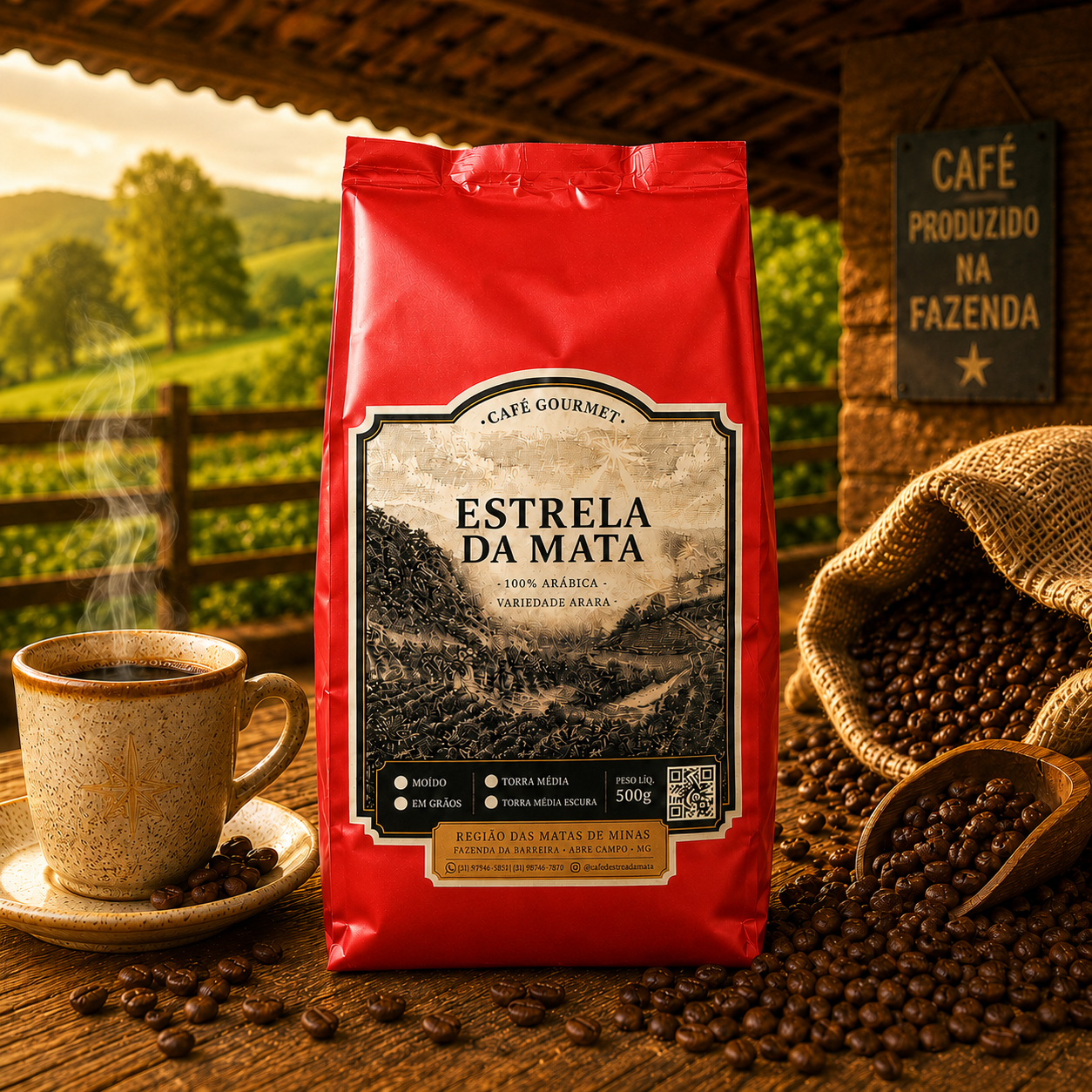 Embalagem Café Estrela da Mata